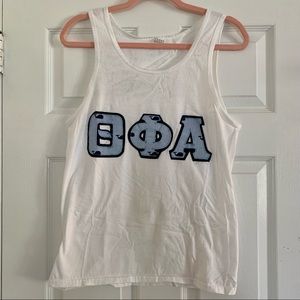 THETA PHI ALPHA STITCHED LETTERS TANK